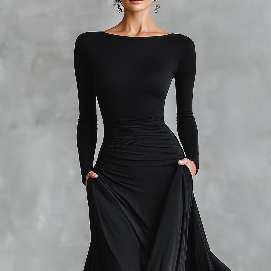 Rubi - Elegancka sukienka maxi, która nie opina i pięknie układa się na sylwetce 35+