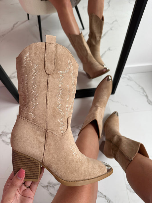 Joanna - Khaki botki na co dzień